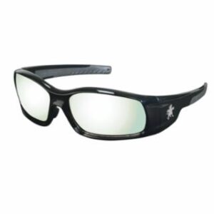 MCR Safety Swagger Safety Glasses - Indoor/Outdoor Clear Mirror Lens, Anti-Fog - 12-Count Pack