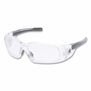 MCR Safety Swagger SR4 Safety Glasses - Clear Lens, Clear Frame, Polycarbonate, MAX6 Anti-Fog - 12-Count Pack