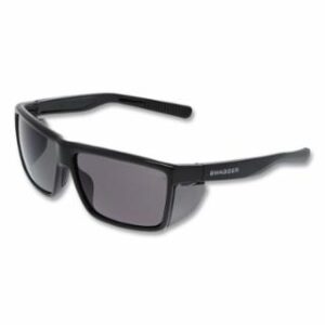 MCR Safety Swagger SR2 Safety Glasses - Gray Lens, Black Frame, Polycarbonate, Duramass Hard Coat - 12-Count Pack
