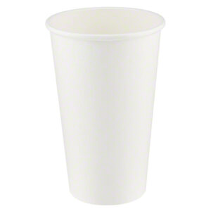 Hotpack® Single Wall White Paper Cup - 20 oz.