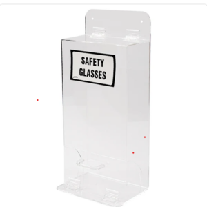 Brady Deluxe Visitor Spec Dispenser w/ Cover, 18"H x 8"W x 4"D, Clear