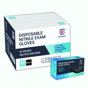 Disposable Black 6 mil Nitrile Exam Gloves - Fentanyl Resistant