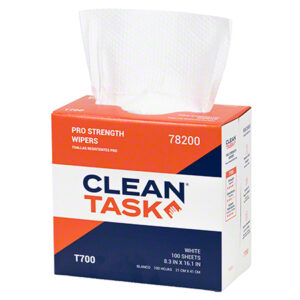 Sellars® CLEAN TASK® Pro Strength T700 Pop-Up Box Wiper - 8.3" x 16.1", White