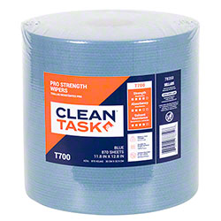 Sellars® CLEAN TASK® Pro Strength T700 Jumbo Roll Wiper - 11.8" x 12.8", Blue
