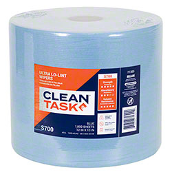 Sellars® CLEAN TASK® Ultra Lo-Lint S700 Jumbo Roll Wiper - 12" x 13", Blue